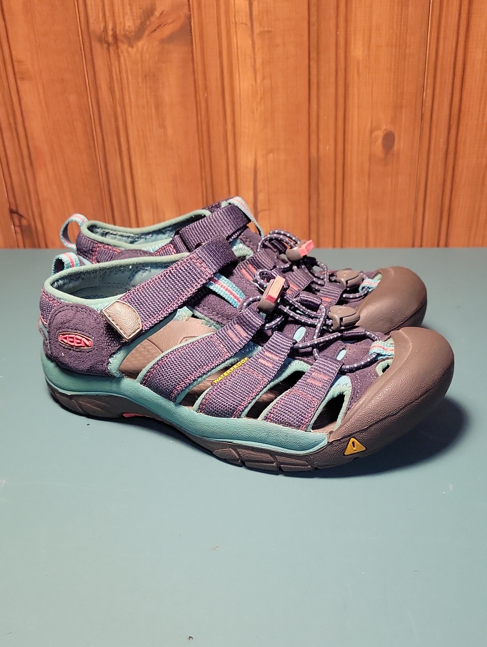 KEEN Kids' Blue and Teal Outdoor Sandals Size 3